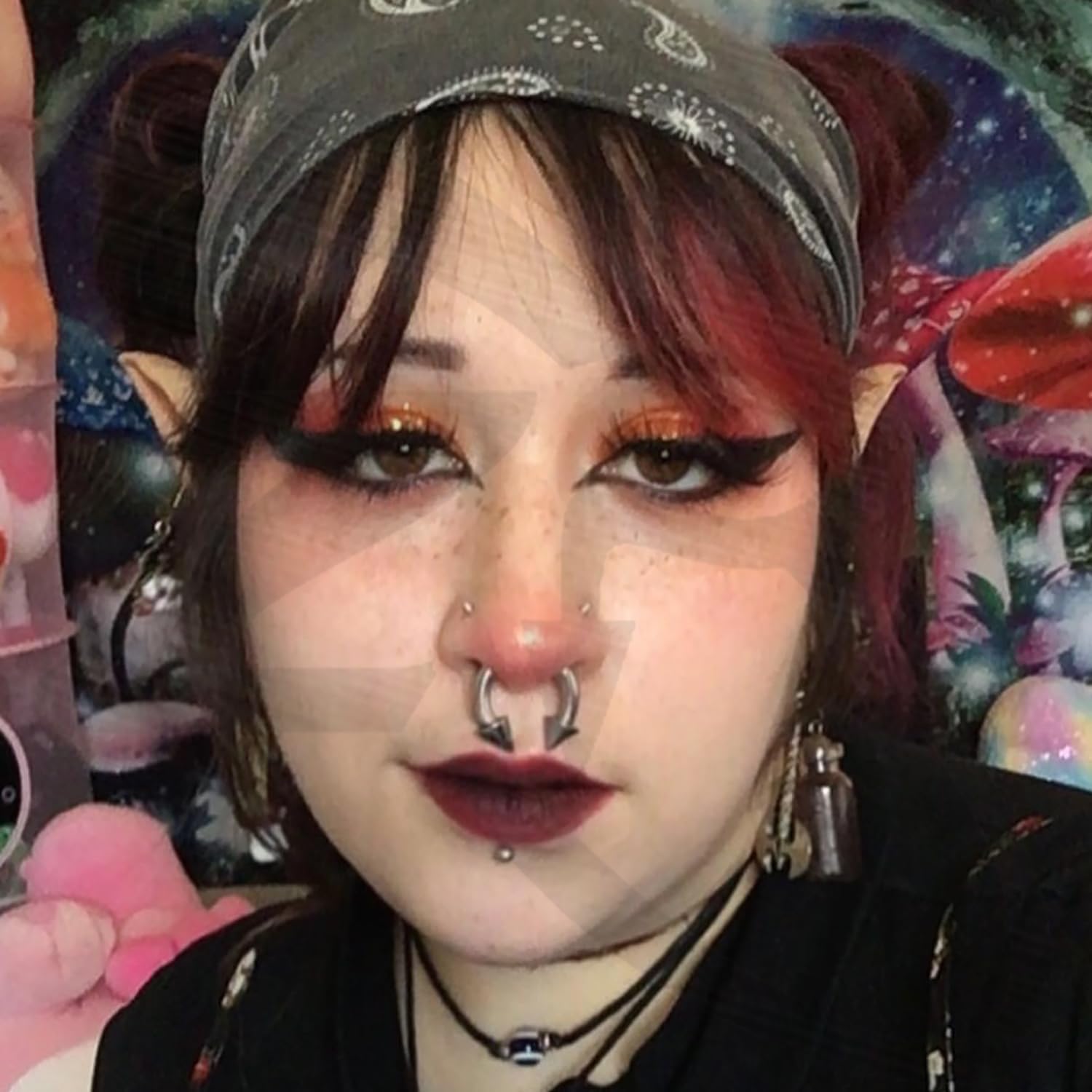 ZS Surgical Steel Spiked Horseshoe Circular Barbell, 00G 0G 2G 4G 6G 8G 12G 16G PA Rings, CBR Nose Septum Nipple Tragus Lip Ear Body Piercing Jewelry - Image 2