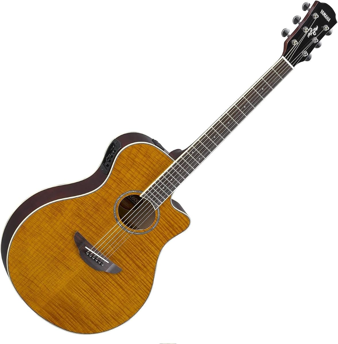 Yamaha APX600FM Flame Maple Amber Guitarra Acústica-Eléctrica