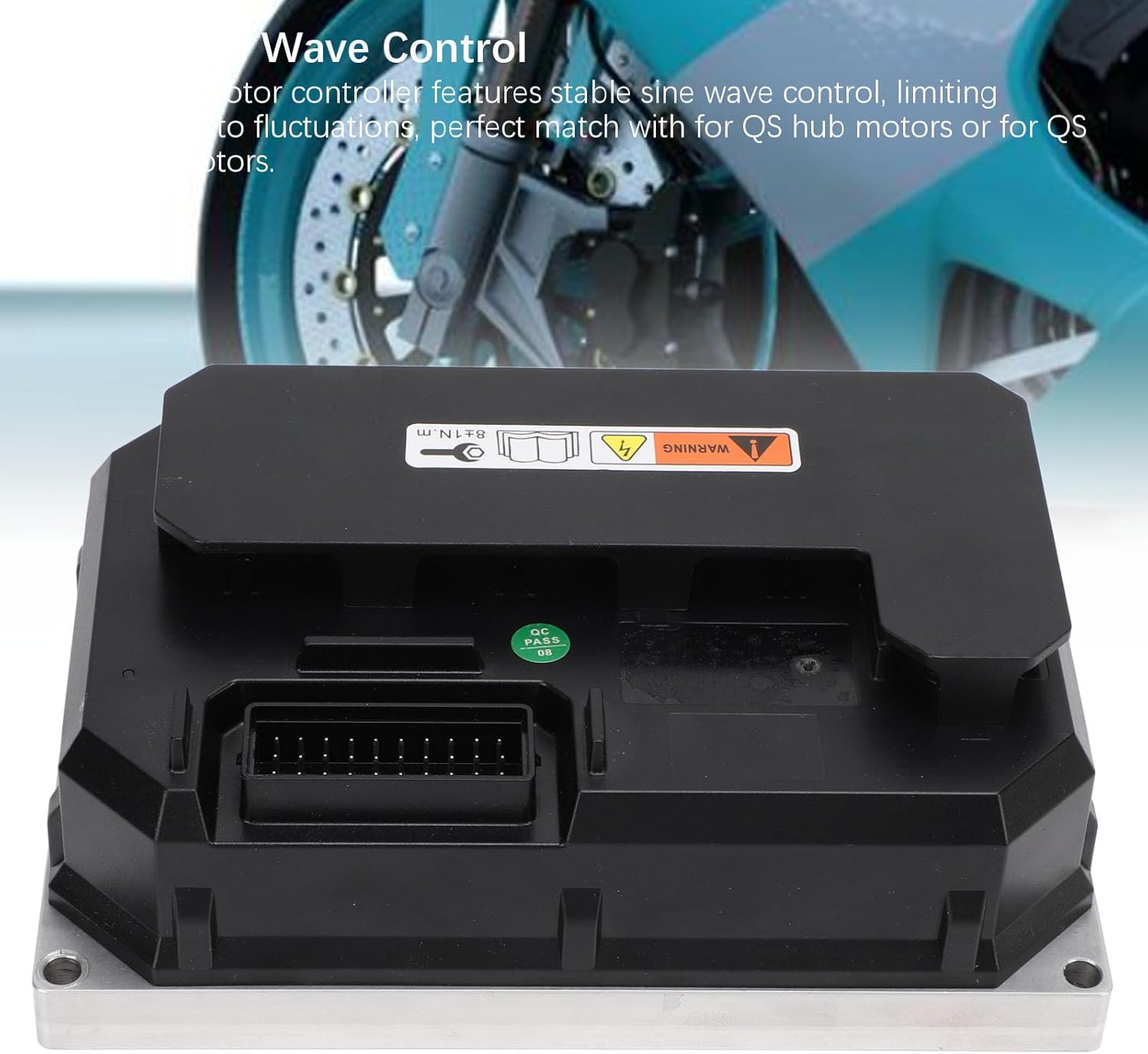 72V 8000W Brushless DC Motor Controller, DK72550T Sine Wave Controller for QS Motor Electric Motorcycle and Mobility Scooter