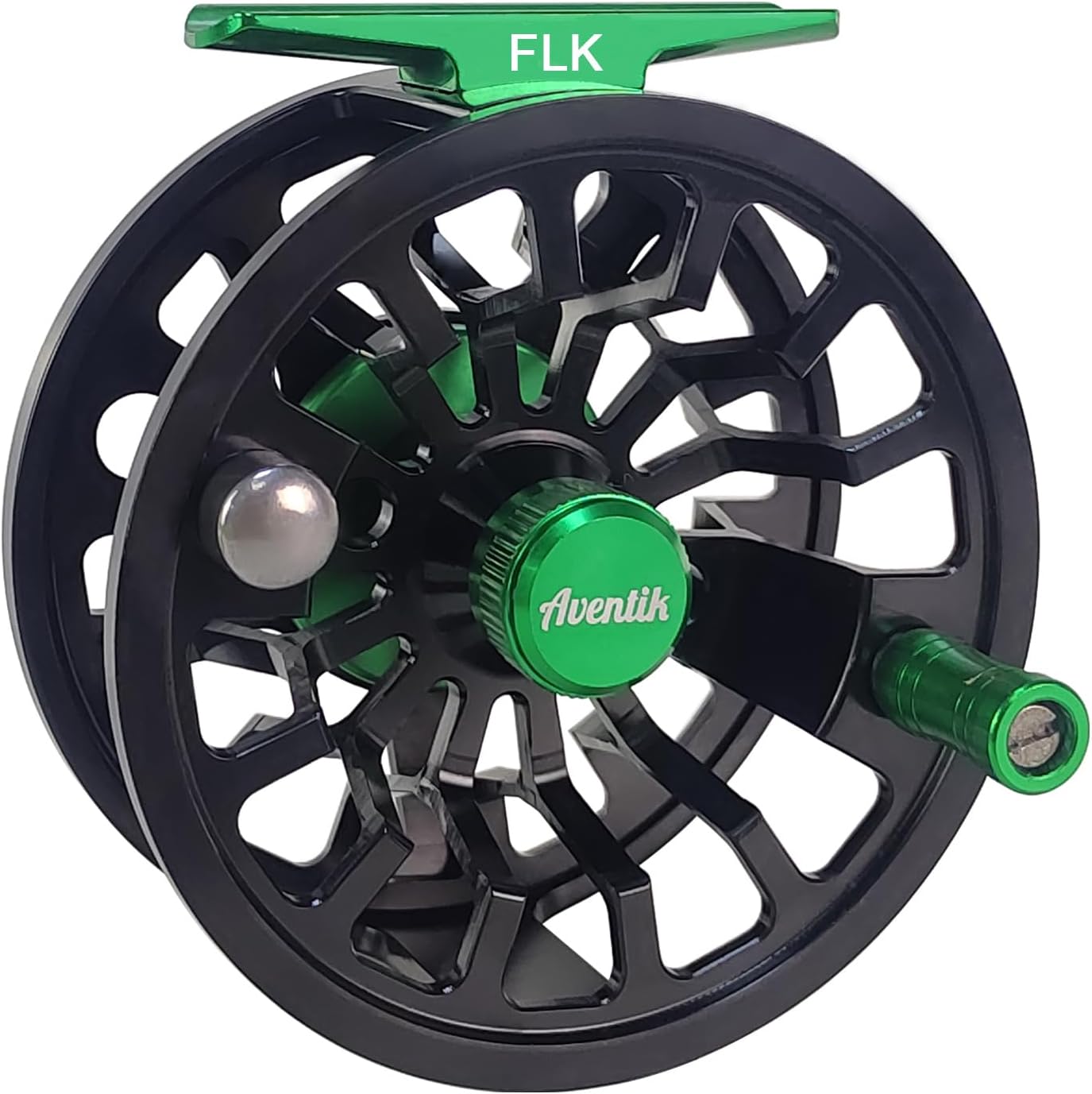 Aventik FLK II Fly Fishing Reel Aluminum Trout 3/5, 5/7, 7/9wt Large Arbor Freshwater Fly Reel with Line.