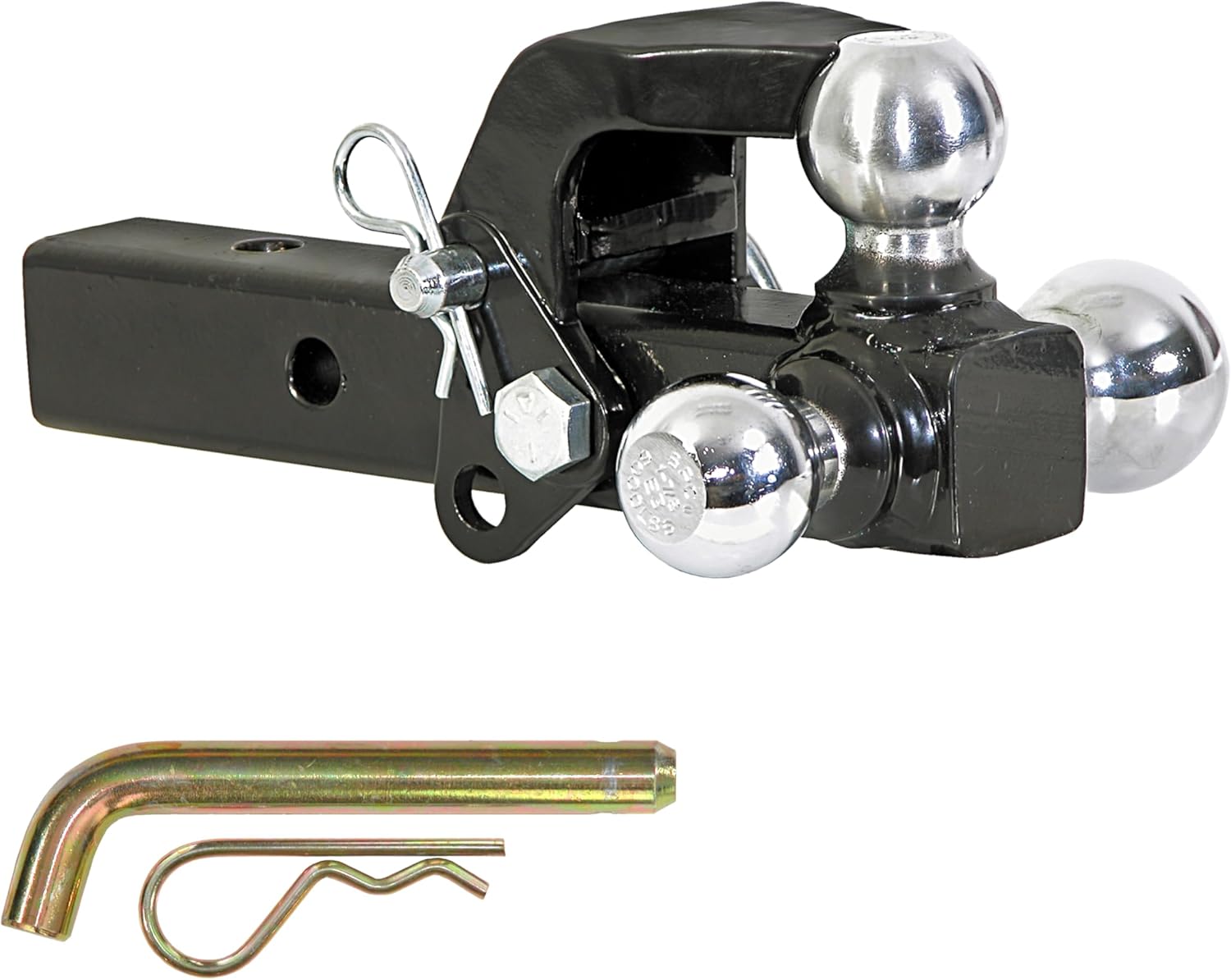 Buyers Products 1802279, HP6256WC, Heavy-Duty Pintle Hitch Mount with 5/8'' Hitch Pin and Clip – Trailer Towing Kit with Zinc-Plated Fastener for Secure Mounting