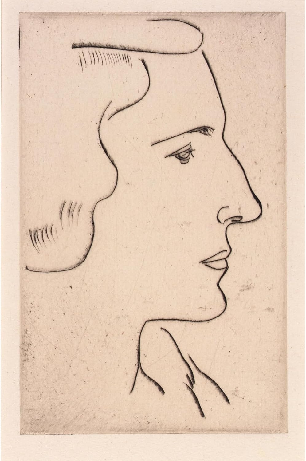 ArtDirect Profile (1928) Unframed Art Print Giclee Poster by Arshile Gorky - Ready for Framing with Customization Sizes 7x10, 9x14, 13x20, 24x36, 32x48 and 40x60 inches