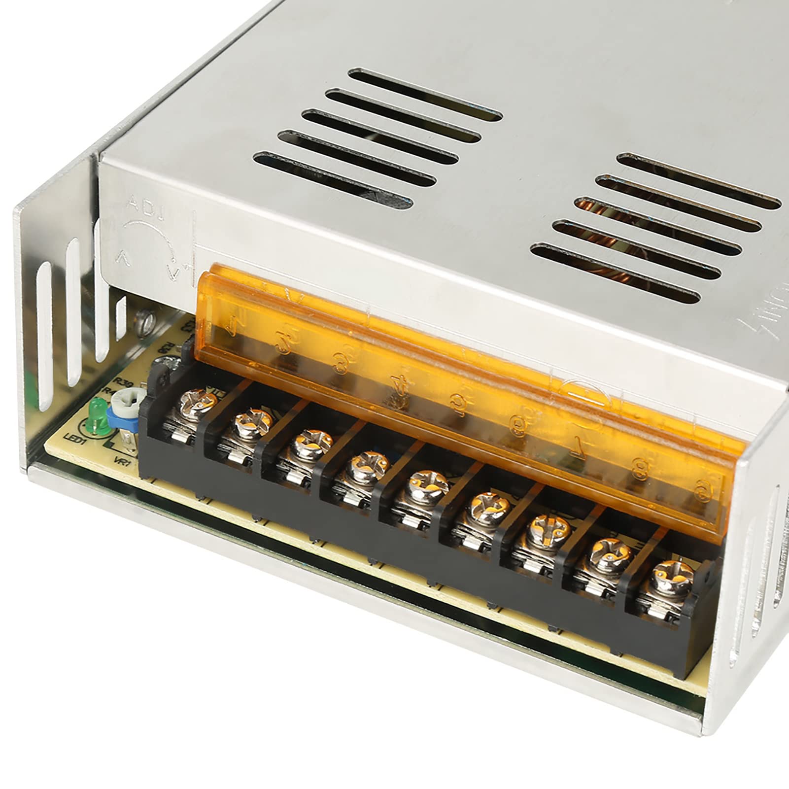 Adaptador Alimentación Conmutado 48V 12.5A para Motor Paso a Paso Fuente Poder Salida DC Entrada 110-260V AC Compacto 21.5x11.3x4.8 cm