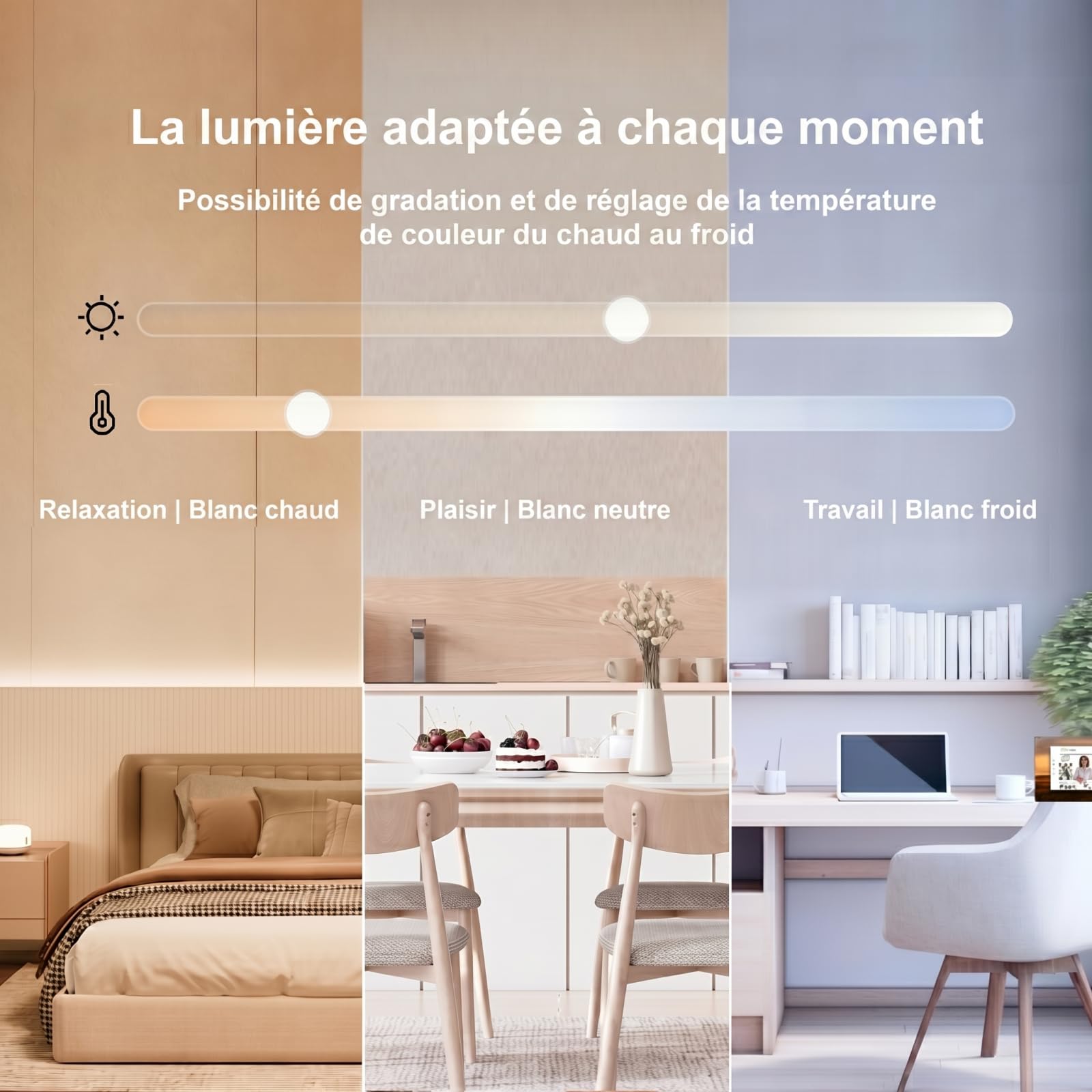 Yeelight Plafonnier intelligent LED RVB, 38 W, 2300 lumens, 2700 K-6500 K, à intensité variable, compatible avec Alexa, pour salon, chambre à coucher, cuisine, 40 cm