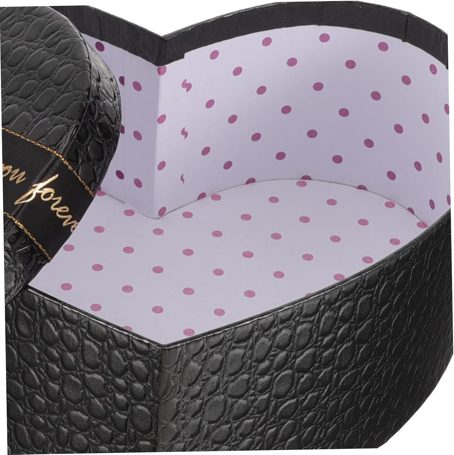 EXCEART Black Heart Shaped Box 9.06X6.89X3.54 Inches Paper Present Box for Valentine S Day Chocolates Jewelry Flowers Wedding Packaging - Image 5
