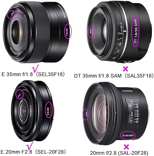 Miniatura 22 de Tapa de lente a presión de 1.594 in con Keeper para Sony E-Mount 0.630-1.969 in F3.5-5.6 lente para cámara Sony Alpha a6600 a6500 a6400 a6300 a6100