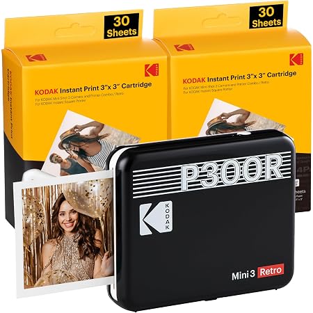 Custodia Rigida Da Viaggio Lebakort Per Stampante Fotografica KODAK Mini 2 Era 4PASS: Cover Protettiva In EVA E Nylon Con Tracolla, Nero - 3