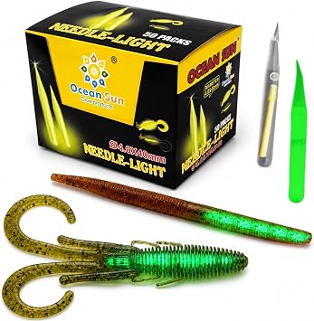 Needle Fishing Glow Sticks for Glow in The Dark Fishing Lures