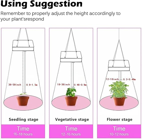 2000w LED Plant Grow Light Double Switch Full Spectrum Daisy Chain Plant Grow Heat Lamp for Indoor Plants Germination,Seedling,Flowering,Fruiting,Silver