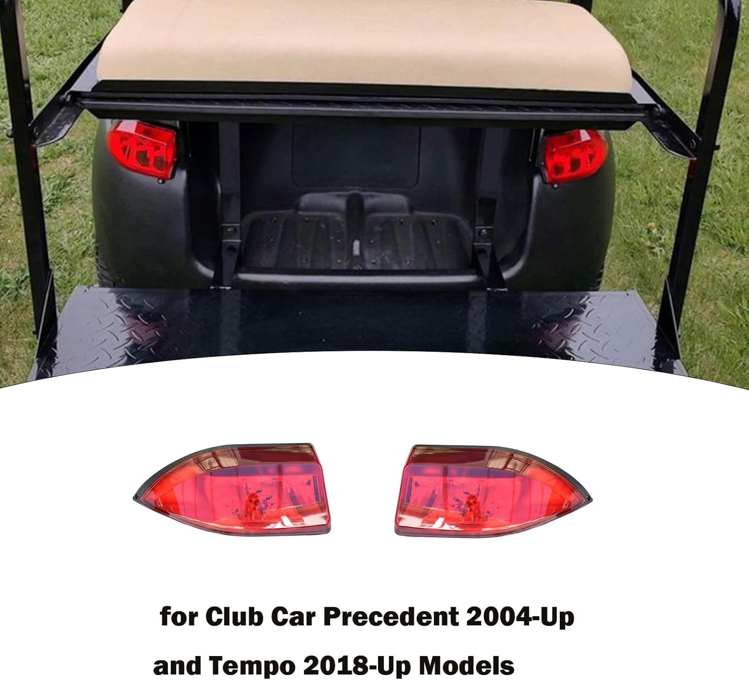Golf Cart LED Taillight for Club Car Precedent 2004-Up and Tempo 2018-Up Models Replace 12V 3 Wires Rear Light Kit