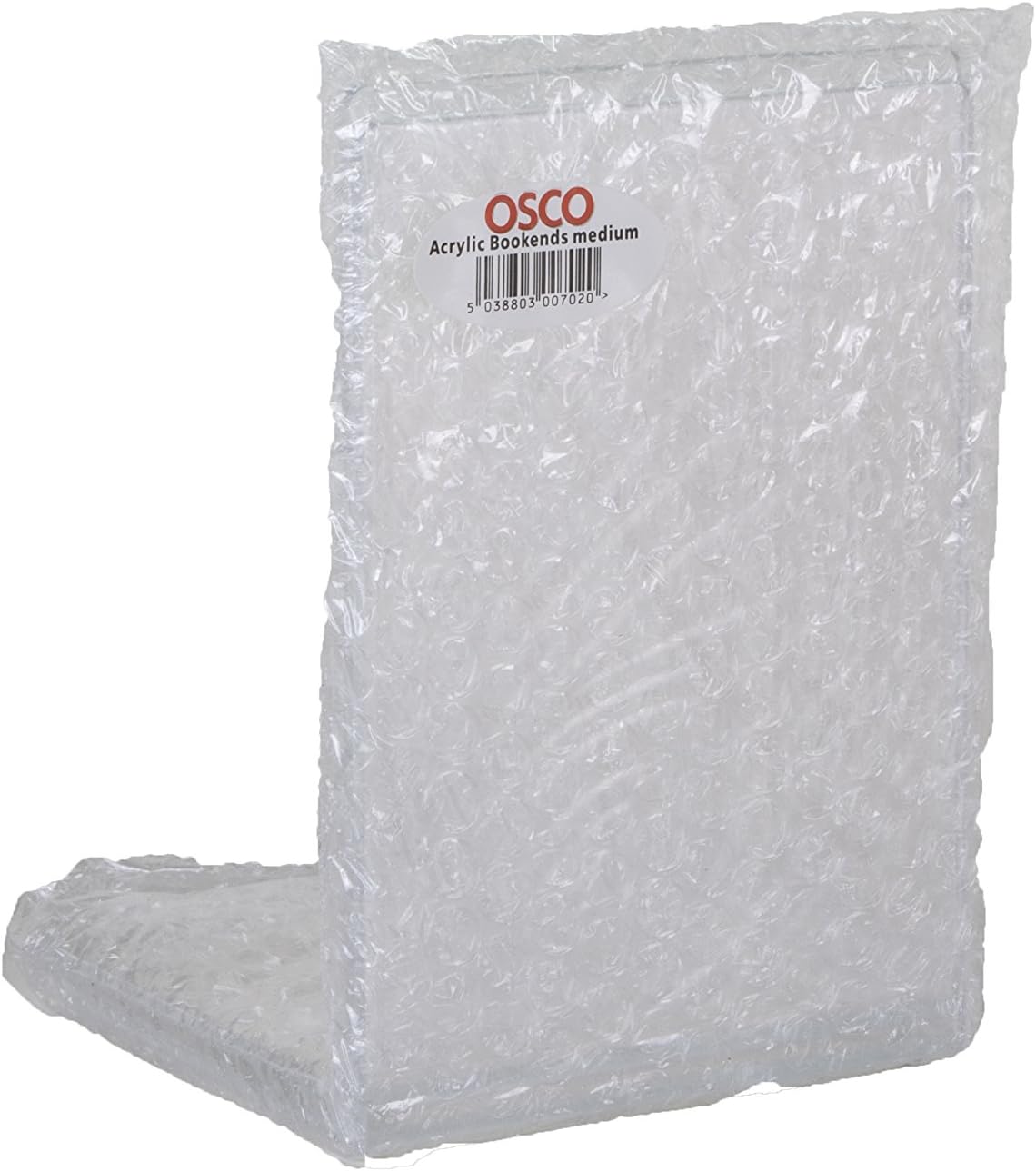 OSCO Acrylic Bookends, Clear, M