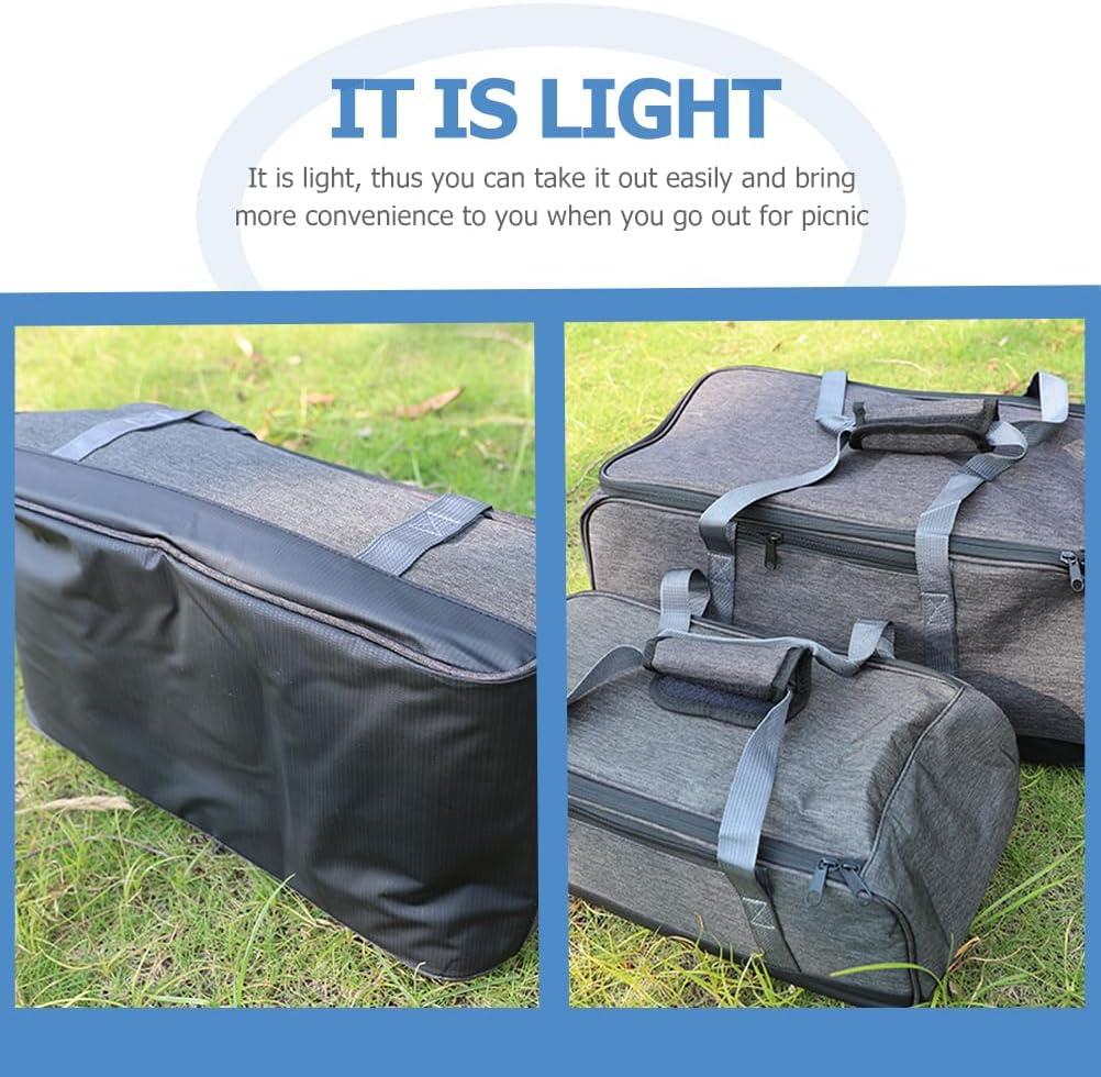VANZACK Camping Cookware Bag, Cooking Utensils Bag, Camping Travel Cooking Utensils Organizer Travel, Outdoor Stove Storage Container, Tote