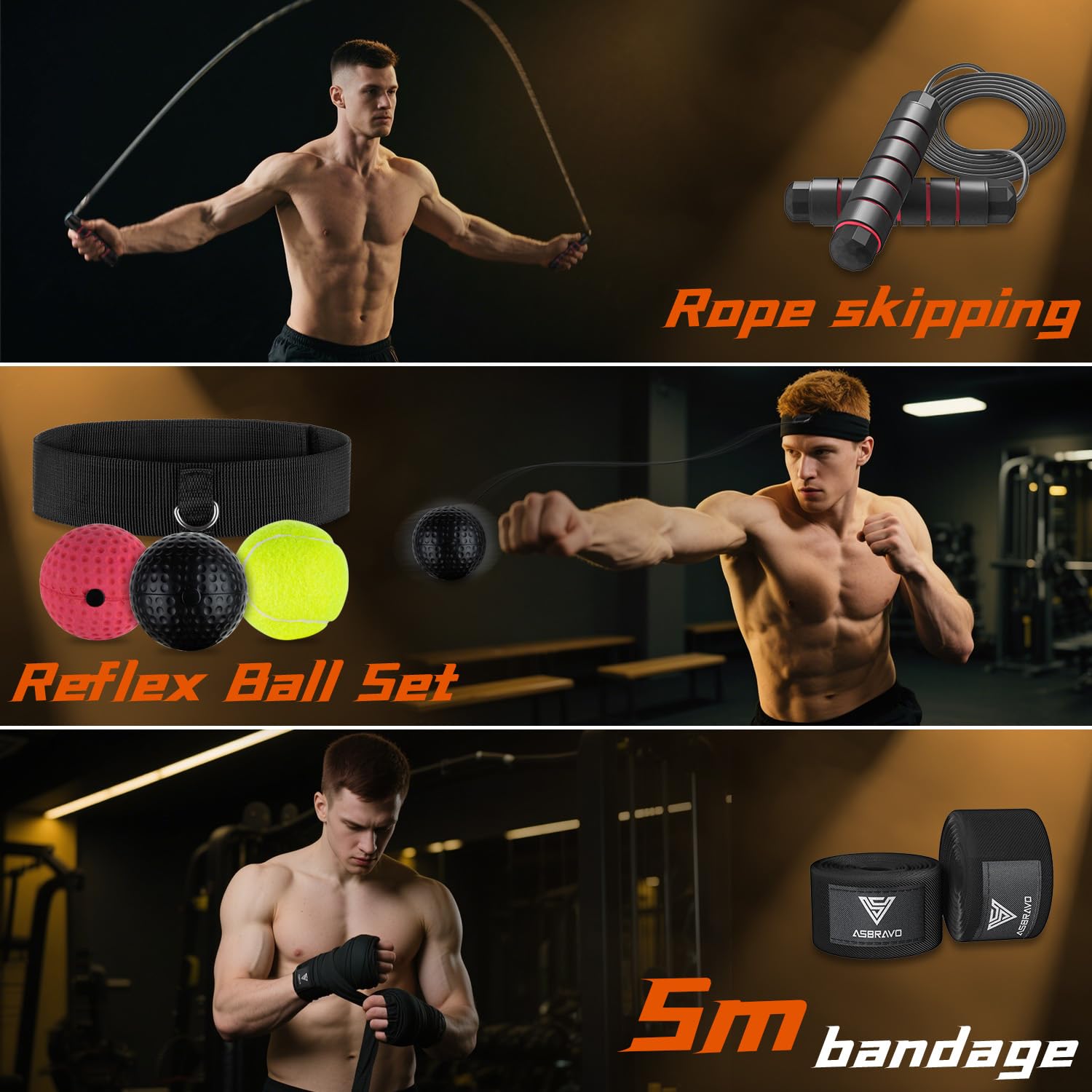 Boxsack Set für Erwachsene, 120cm schwere Boxsack mit 12oz Handschuhen, 5m Handverpackungen für MMA Karate Kickboxing Boxen Home Gym Training - Ungefüllt