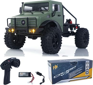 CR18P V3 THUNTER 1/18 RC Climbing Car 2.4G Wireless Control 4WD Rock Crawler Car Hobby Wing Brushless Motor ESC RTR LED Light