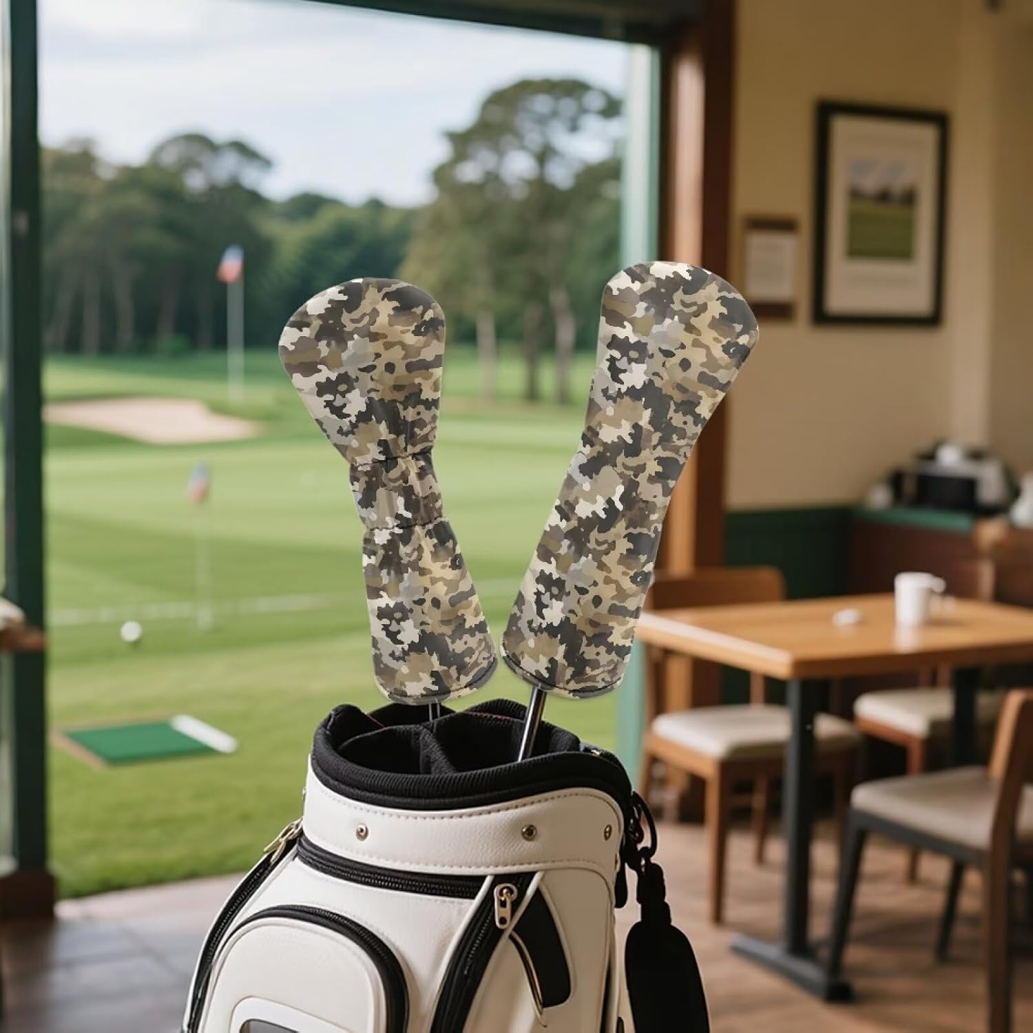 Leather Waterproof Golf Club Covers Funny Golf Accessories for Men Women Universal Driver Headcover image 3