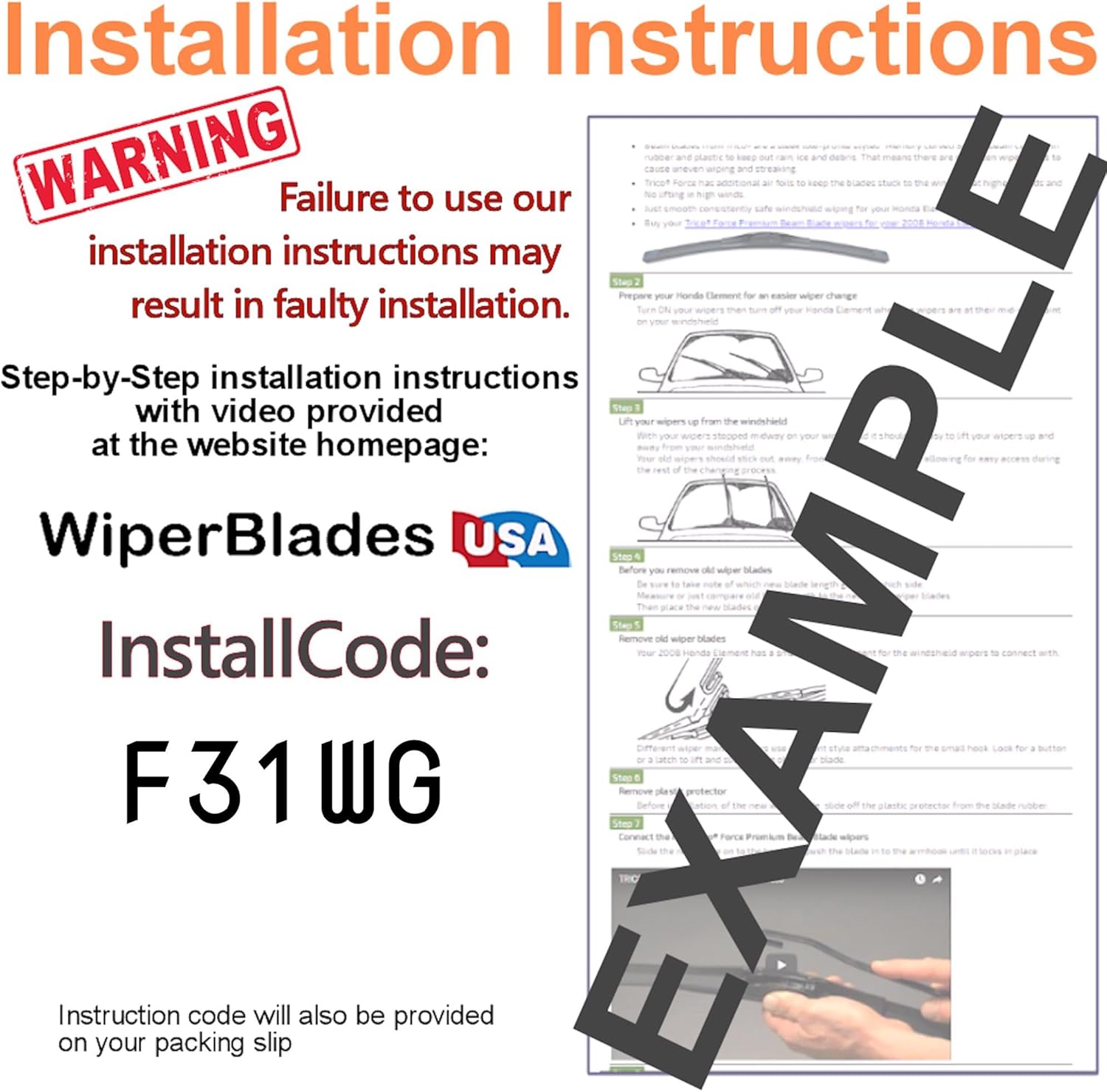 Wiper Blades for 2017 Volkswagen Golf Wipers w/1yr Warranty (Set of 2)