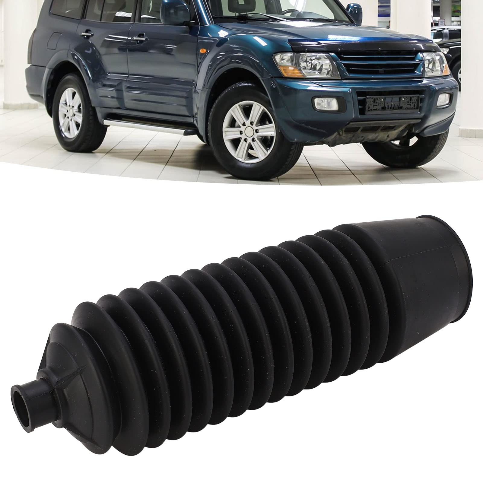 Car Steering Rack Boot, MR510272 Black Dustproof Right Tie Rod 