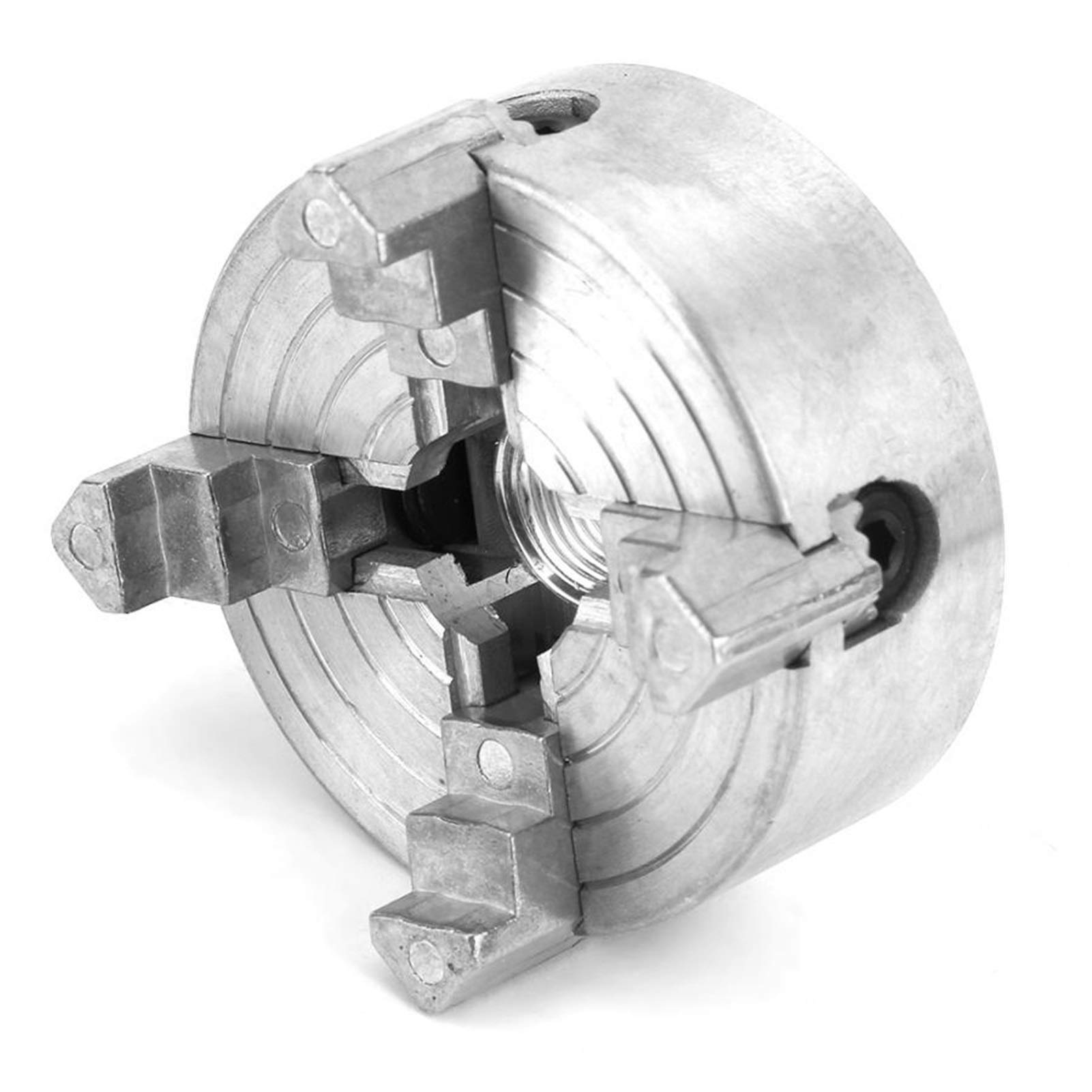 Z011A Mini metalowy uchwyt tokarski ze stopu uchwyt czteroszczękowy akcesoria mocujące samocentrujący uchwyt wiertarski akcesoria tokarskie z kluczem sześciokątnym