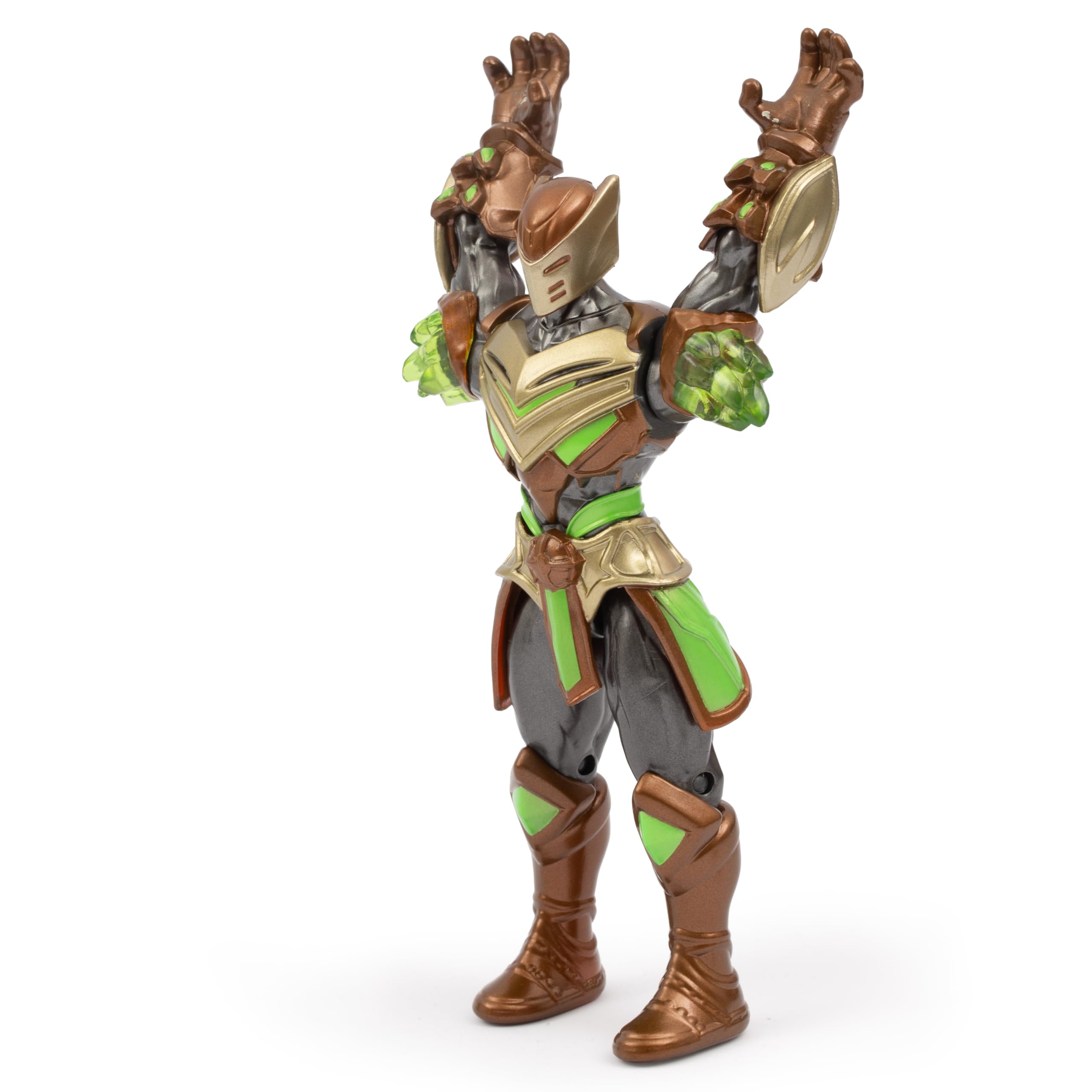 Figura Gormiti Rockard De 15 Cm Con Función De Ataque Giratorio – 9 Puntos De Articulación – Modelo Tierra