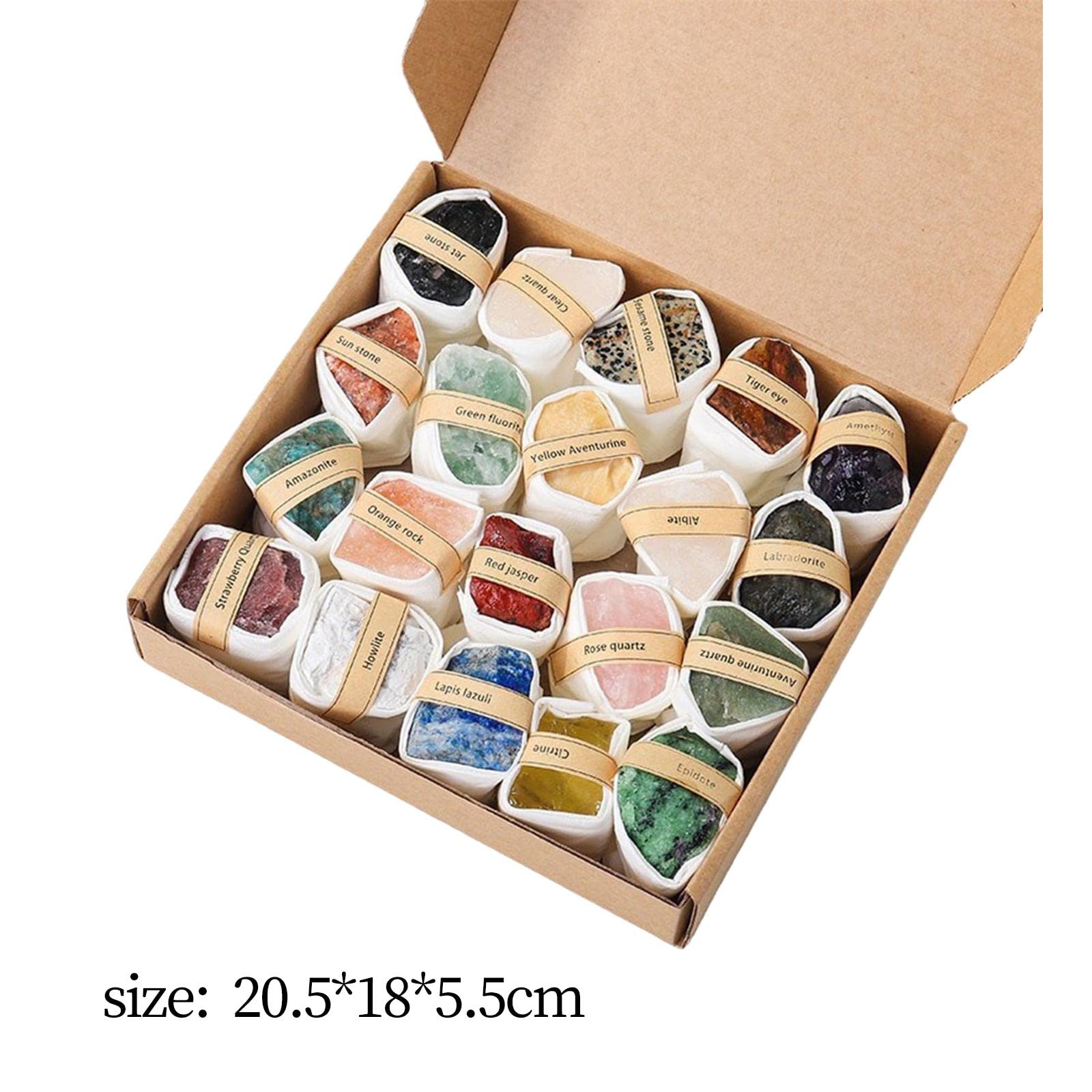 Colección de Lujo de Rocas Y Minerales, Juguete Educativo Y de Aprendizaje, Kit de Excavación Geológica, Juego, Kit de Geológicas para Recuerdos, Estilo a, Individual