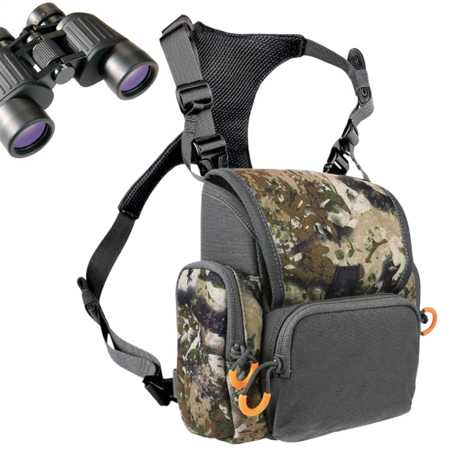 Brusttasche für Herren Bequeme verstellbare Gurte, Multi-Taschen Sport | Teleskopträger Outdoor Brusttasche Für Männer, Frauen, Angeln, Wandern, Radfahren, Spazierengehen, Bergsteigen, Vogelbeobac