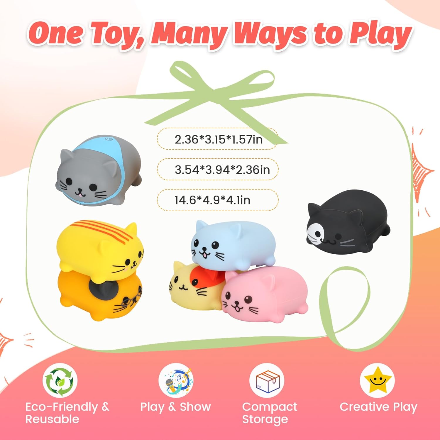 Musical Cats Piano Keyboard for Kids, 8 Pcs Cute Meow Tone Electronic Toy, Press to Play Music Scale & Chords, Educational Instrument Gift for Boys Girls Age 3 4 5 6 7 8 9,A Purr-fectly Unique Gift