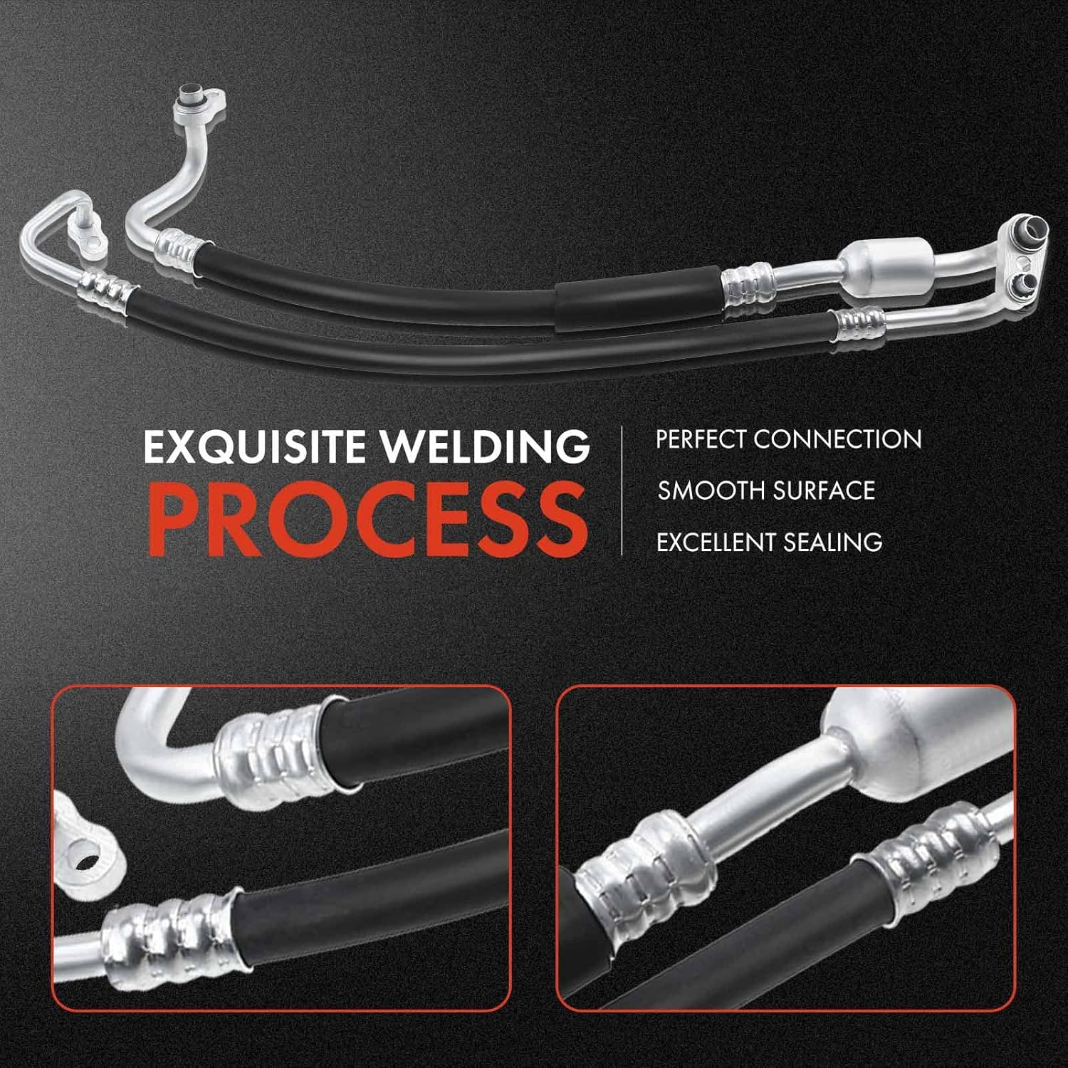 A-Premium A/C Suction and Discharge Line Hose Assembly Compatible with Chevrolet Impala 2007-2011, Monte Carlo 2006-2007, 3.5L 3.9L 5.3L