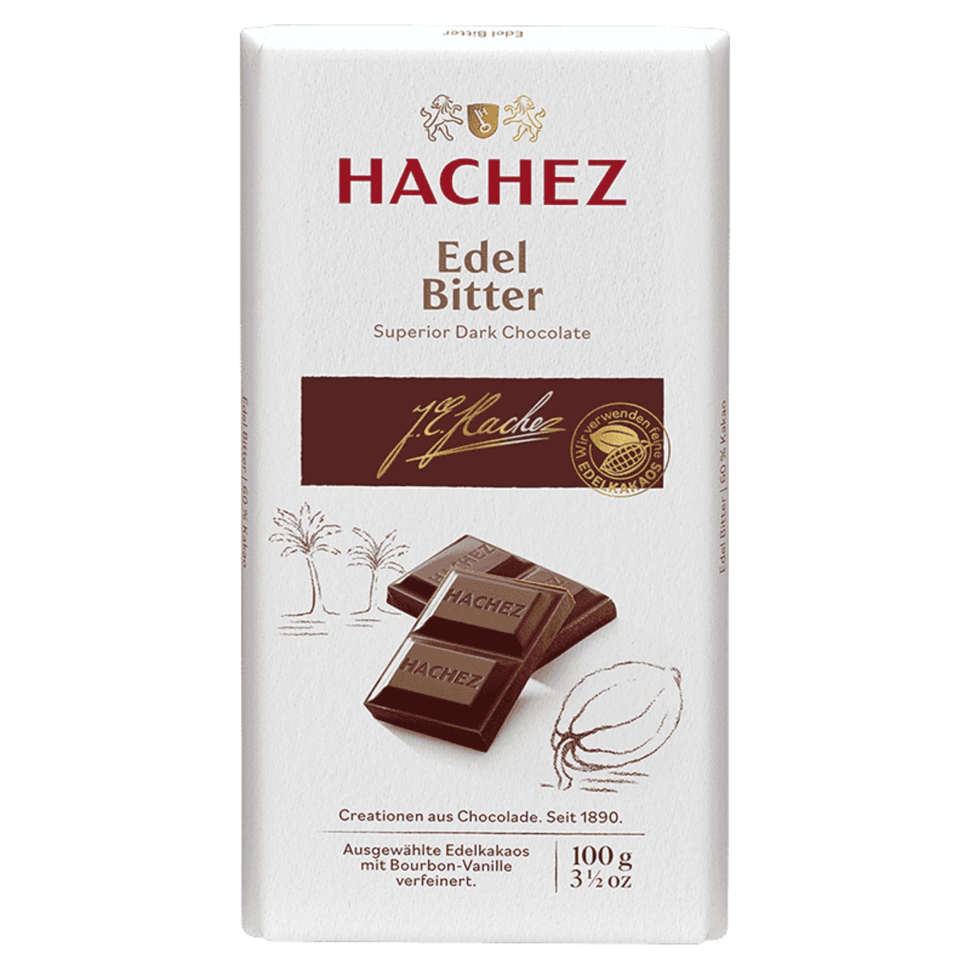 usy Bundle für Hachez Edel Bitter Schokolade VPE (10x100g Tafel) + usy Block