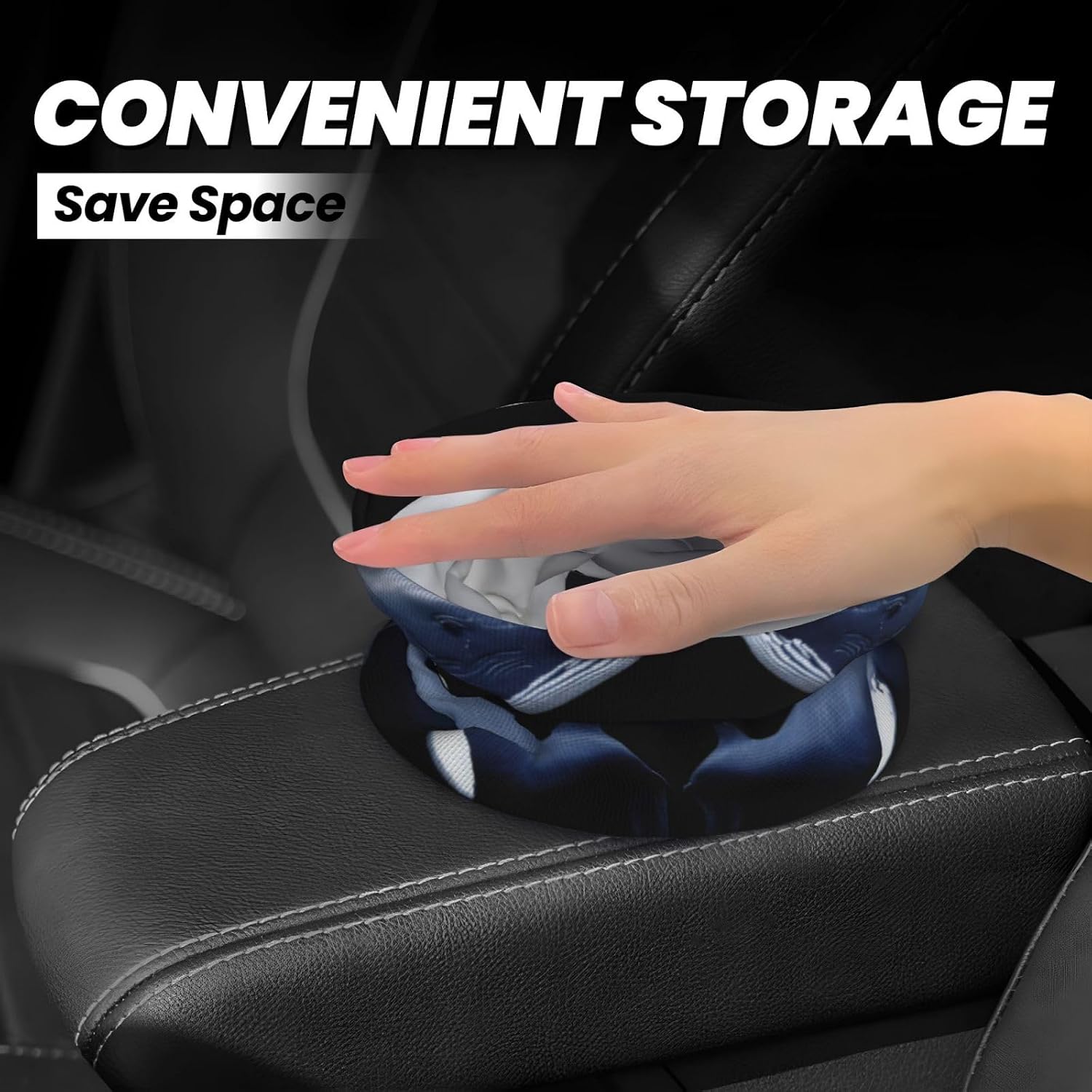 Polar ice Whale Hanging car Trash can, Practical and Convenient, Suitable for Multiple car Models, Providing Ideal Storage Space image 4