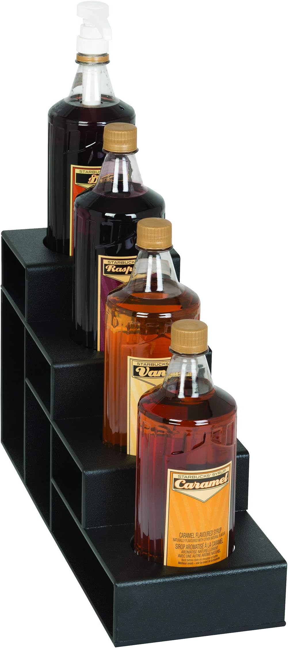 Dispense-Rite CTBH-4BT Four Section Countertop Bottle Holder