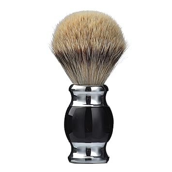 JEQUIL&CORENVEO 100% Silvertip Badger Hair Shaving Brush, Handmade Shaving Brush