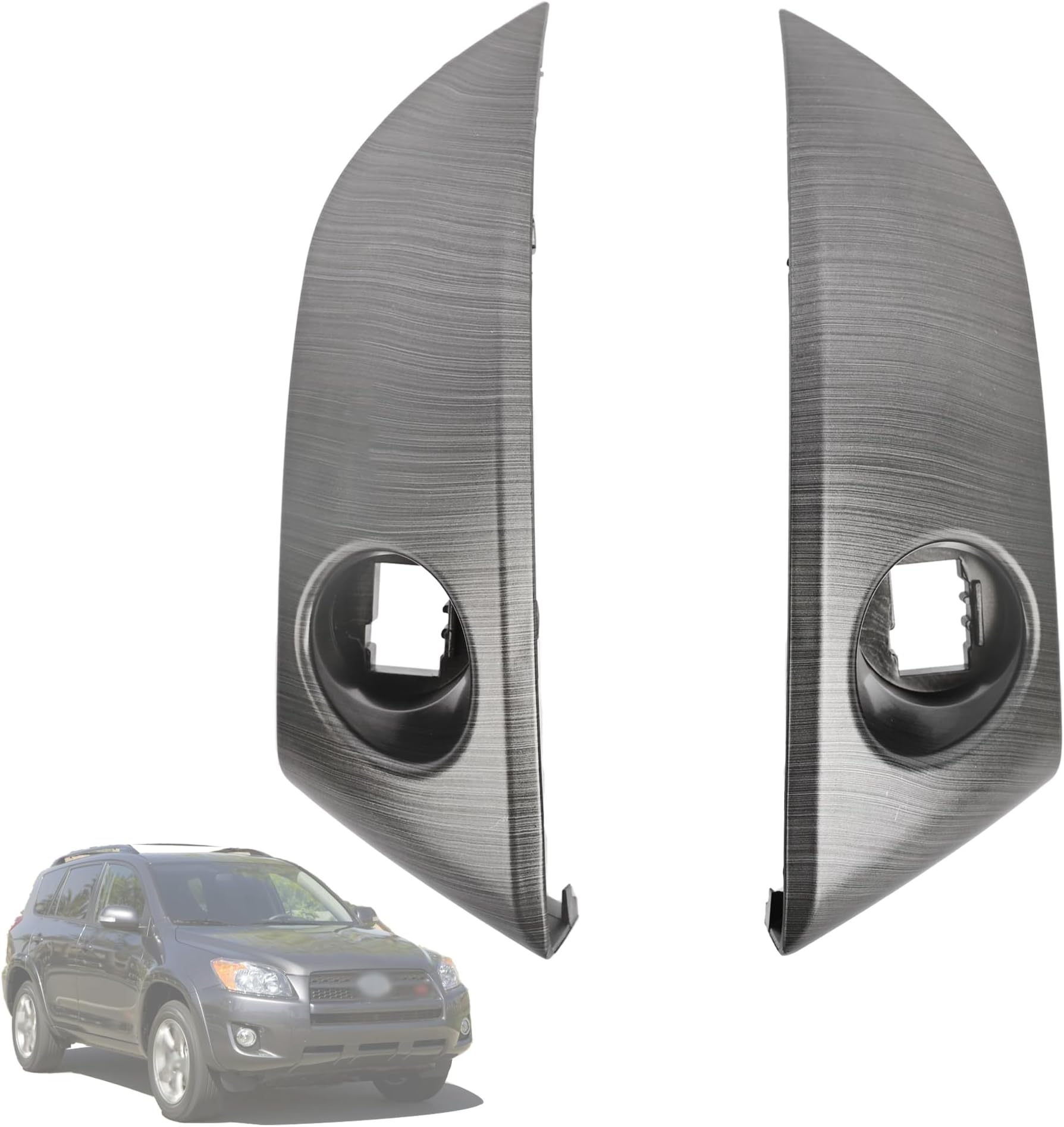 Central Dashboard Cover Strip Trim Center Instrument Cluster Panel Trim 55413-42070-B0 55412-42060-B0 Compatible with Toyota RAV4 Base Limited EV Sport 2006 2007 2008 2009 2010 2011 2012
