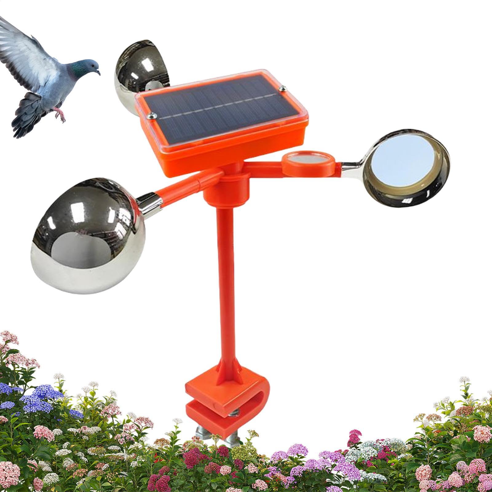 Pièges à pigeons solaire rotatif pour protéger votre terrasse et potager
