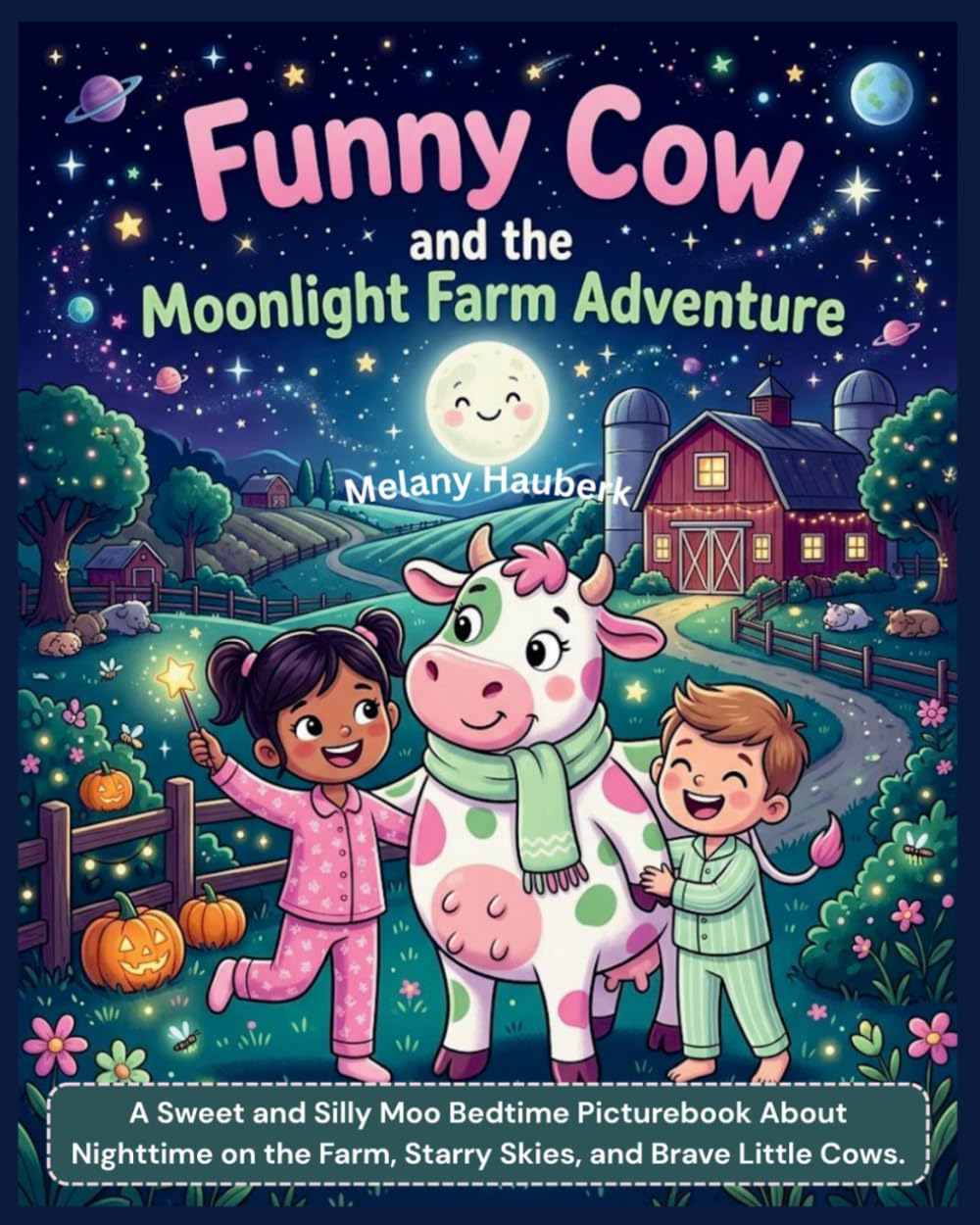 Funny Cow and the Moonlight Farm Adventure: A Sweet and Silly Moo Bedtime Picturebook About Nighttime on the Farm, Starry Skies, and Brave Little Cows ... Cow Farm Animals Picture stories for Kids)