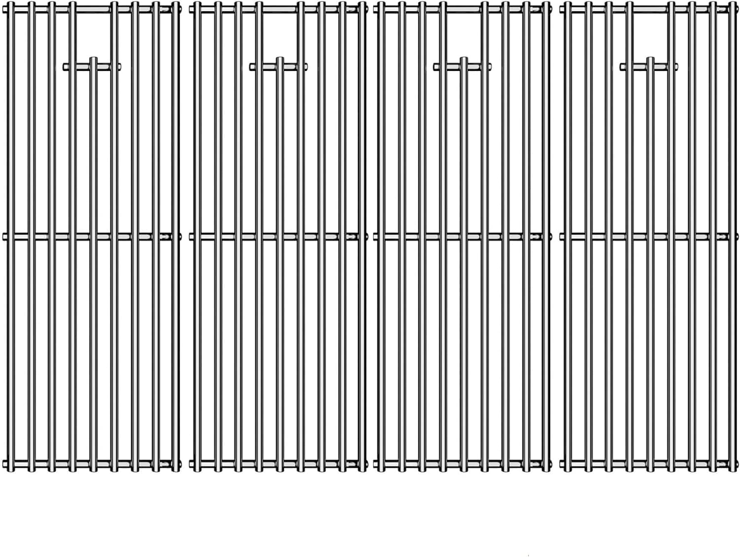 19.25 Inch Stainless Steel Cooking Grid Grates Replacement for Jenn-Air 720-0336, 720-0163 Nexgrill Nexgrill 720-0163,720-0511, 720-0430, 720-0433, 4 Pack 4 19.25"D x 7.5"W