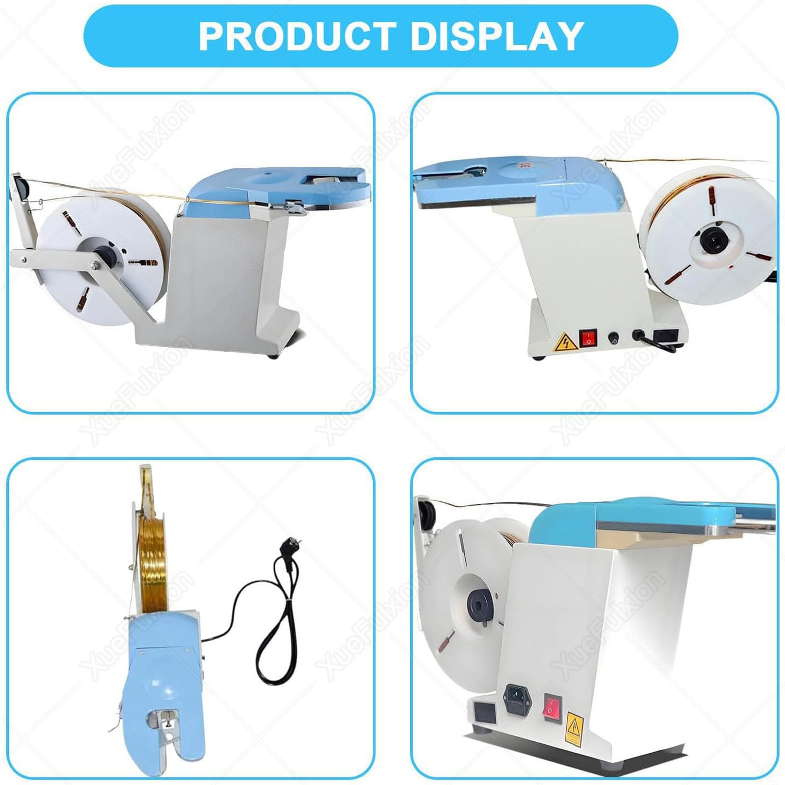 Halbautomatische Bindemaschine zum Verschließen von Beuteln, 40 Krawatten/Minute, Bündeldurchmesser 0,1-1,2 mm, ideal für Lebensmittelverpackungen und Bündelung