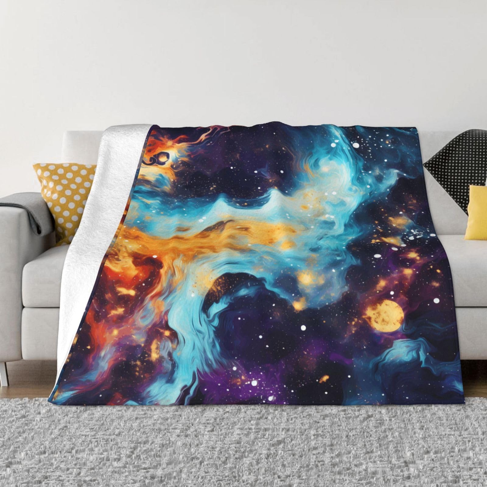 Couverture polaire douce et chaude Mexpekil en flanelle pour lit et canapé de 76 x 102 cm