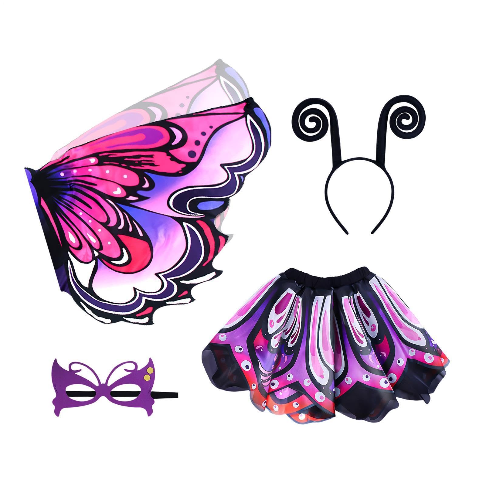 Alas de mariposa infantiles para vestidos de carnaval y cumpleaños 8
