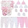 JELYLOVE Unisex Baby Boy Girl Bodysuits Sets 20 Pack Cotton Casual New Born Clothes Comfort Infant Outfit Essentials