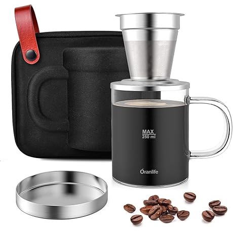 Portable Pour Over Coffee Maker for Travel: Perfect for Camping, Hiking, and Home