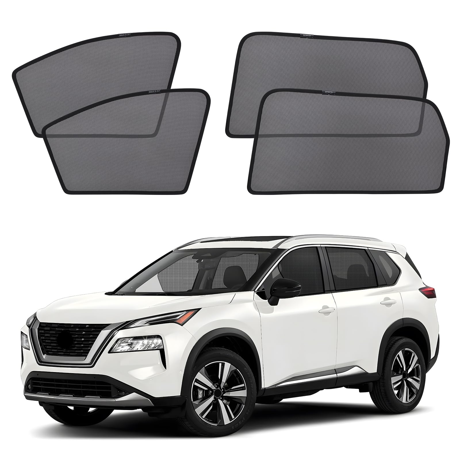 XCBYT Car Window Shades for 2021-2023 Rogue Sun Shade for Car Baby Side Window with Breathable Mesh Blocking 99% UV Glare and Privacy Protection Safe Driving for Napping, Camping, Dressing (4 PCS)