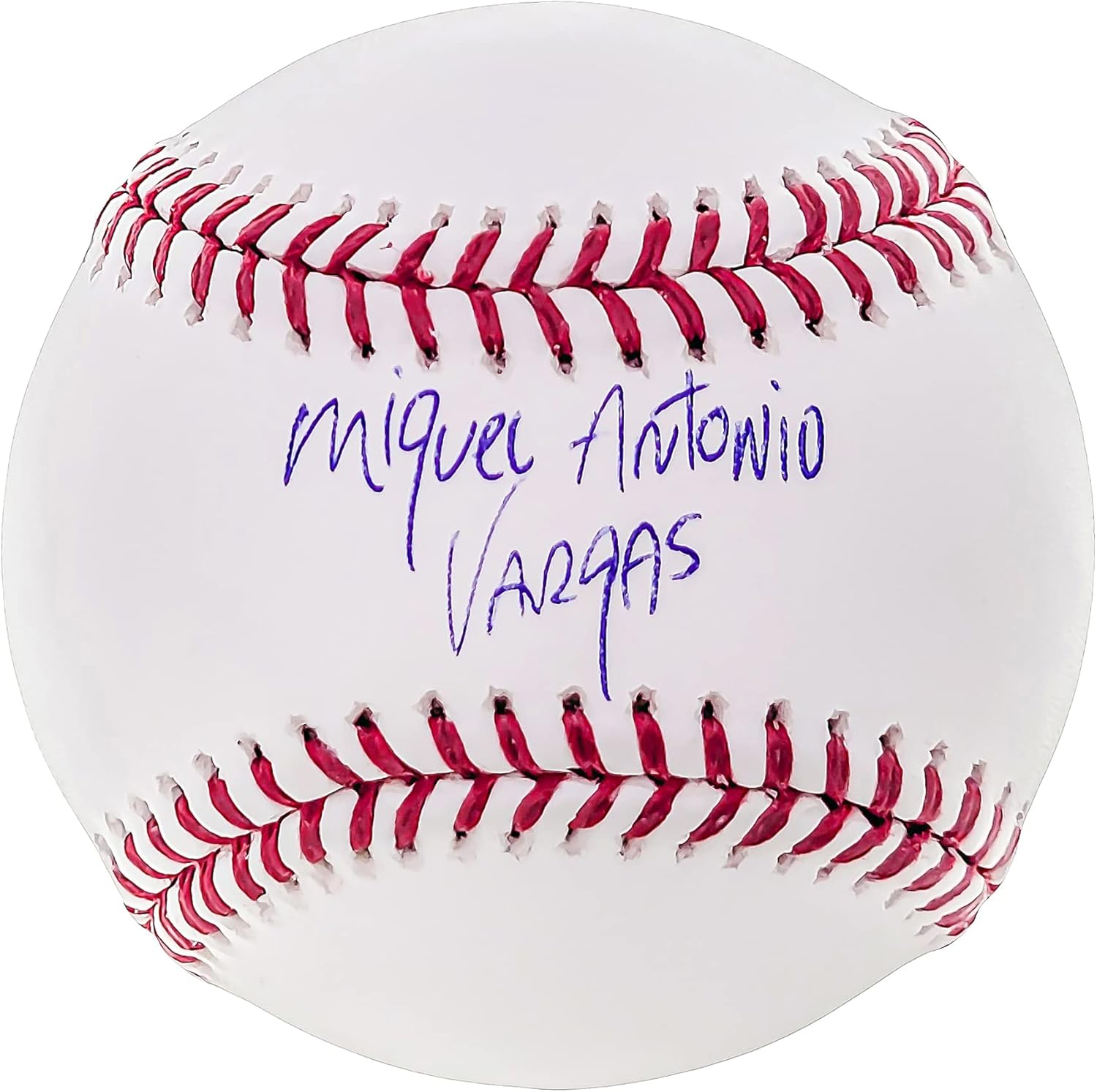 Miguel Vargas Autographed Official M.L.B Baseball Los Angeles Dodgers Full Name Beckett BAS Witness Stock #207563