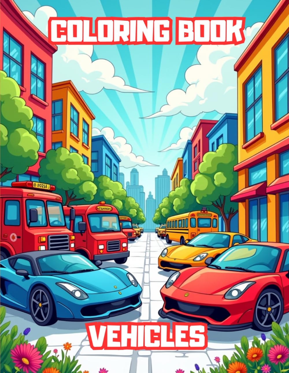 Coloring Book: Vehicles
