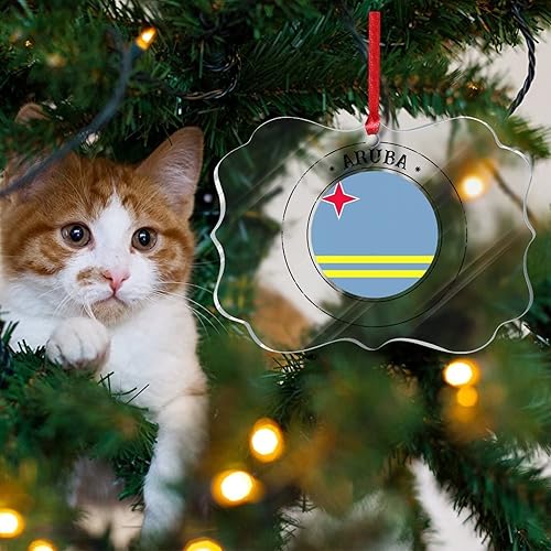 Vista 18 de Bandera de las Bahamas Adorno de árbol de Navidad para Navidad Bandera Nacional de Bahamas Decoración de árbol de Navidad Adorno colgante Adornos