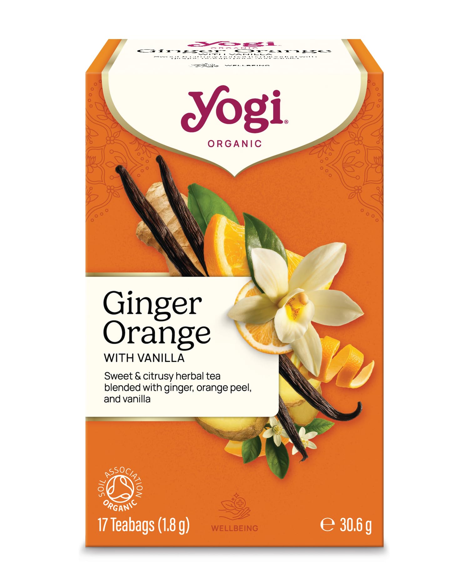Yogi® Ginger Orange with Vanilla Organic Herbal Tea 17 Teabags 30.6 g