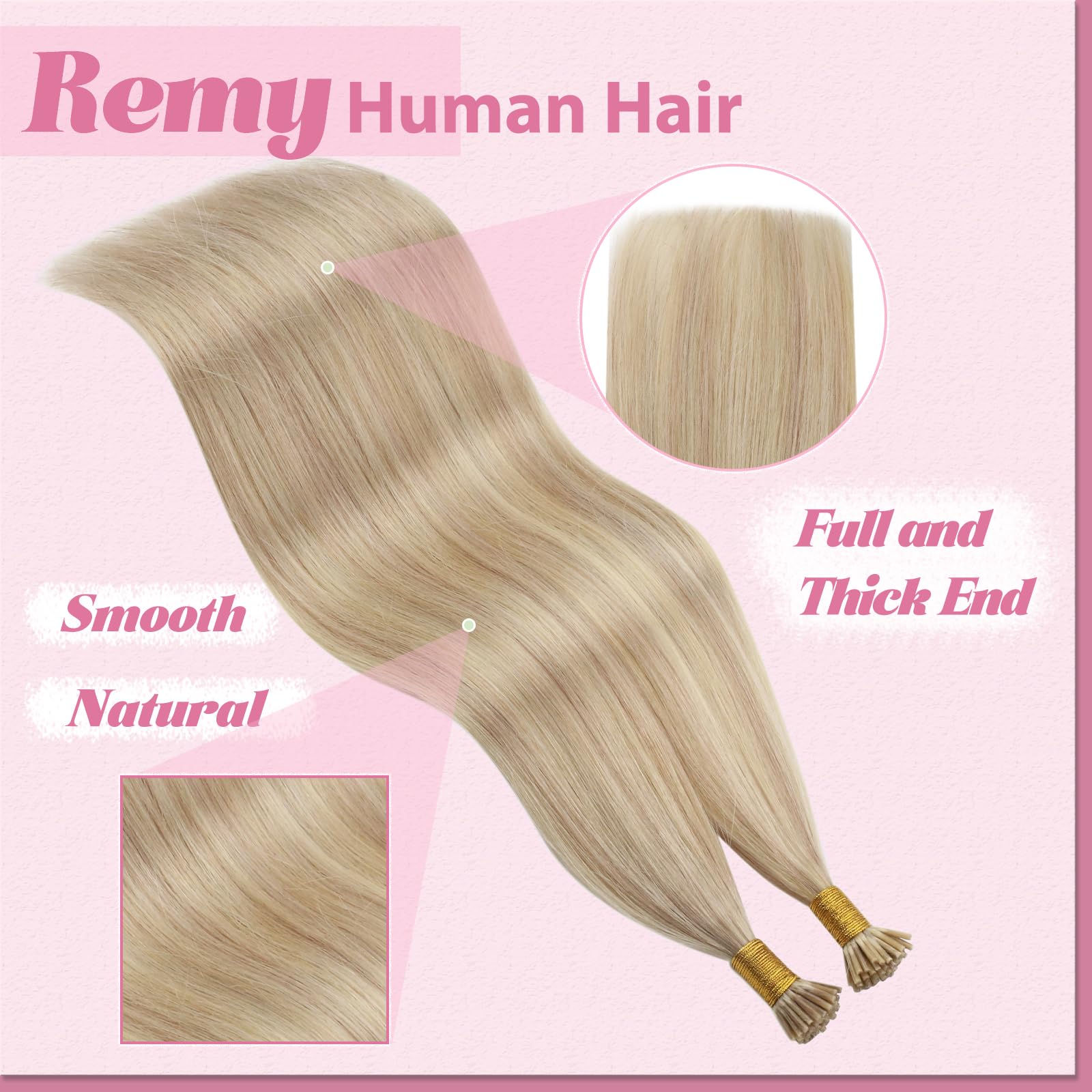Amazon.com : YoungSee I Tip Hair Extensions Human Hair 
