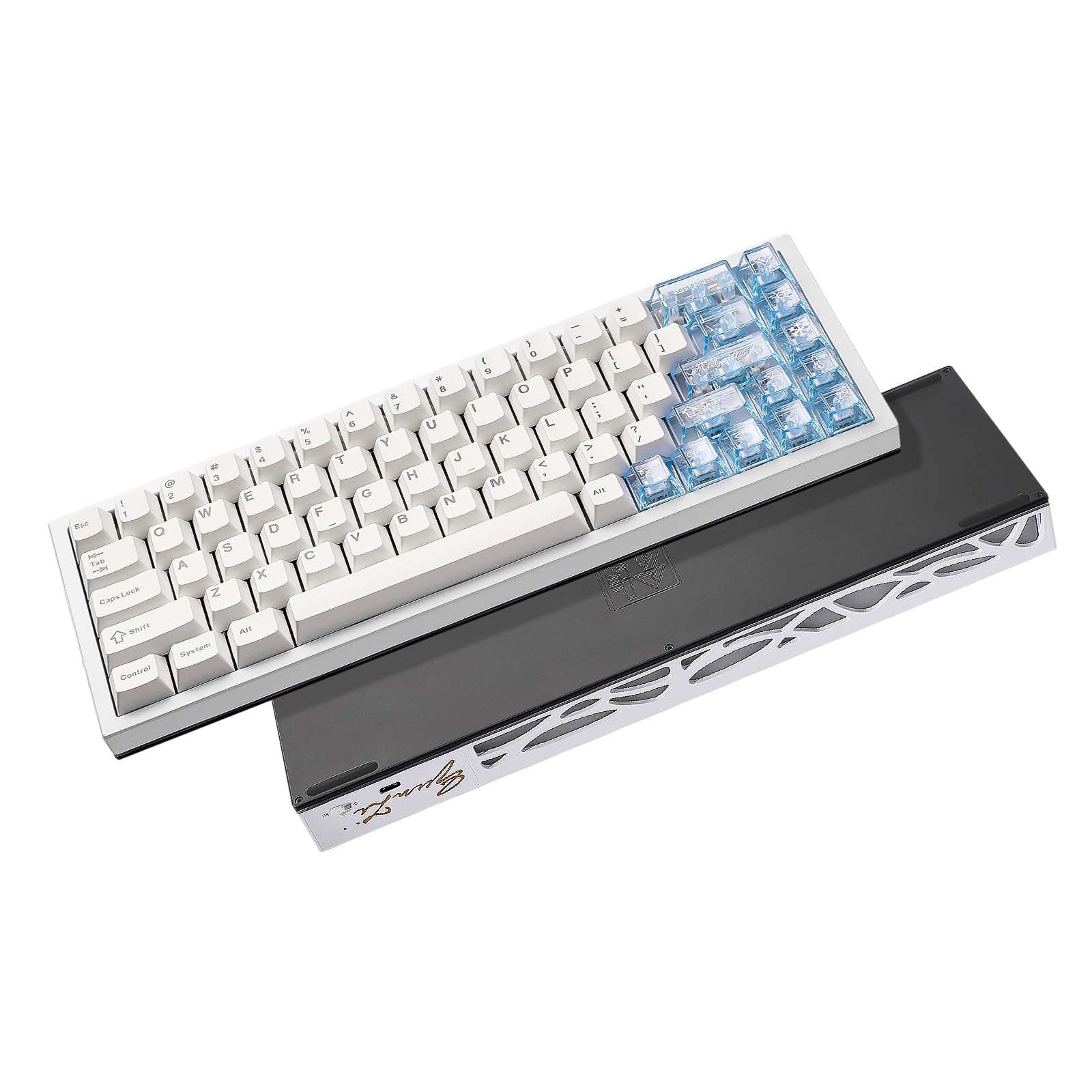YUNZII AL65 white 白 Milk V2軸 Amazon.com: YUNZII AL65 Wireless Mechanical Keyboard(White, Milk