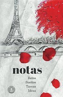 Libreta original Paris, A5, 160 páginas, hojas blancas, 156 frases motivadoras, cuaderno apuntes con mensajes positivos