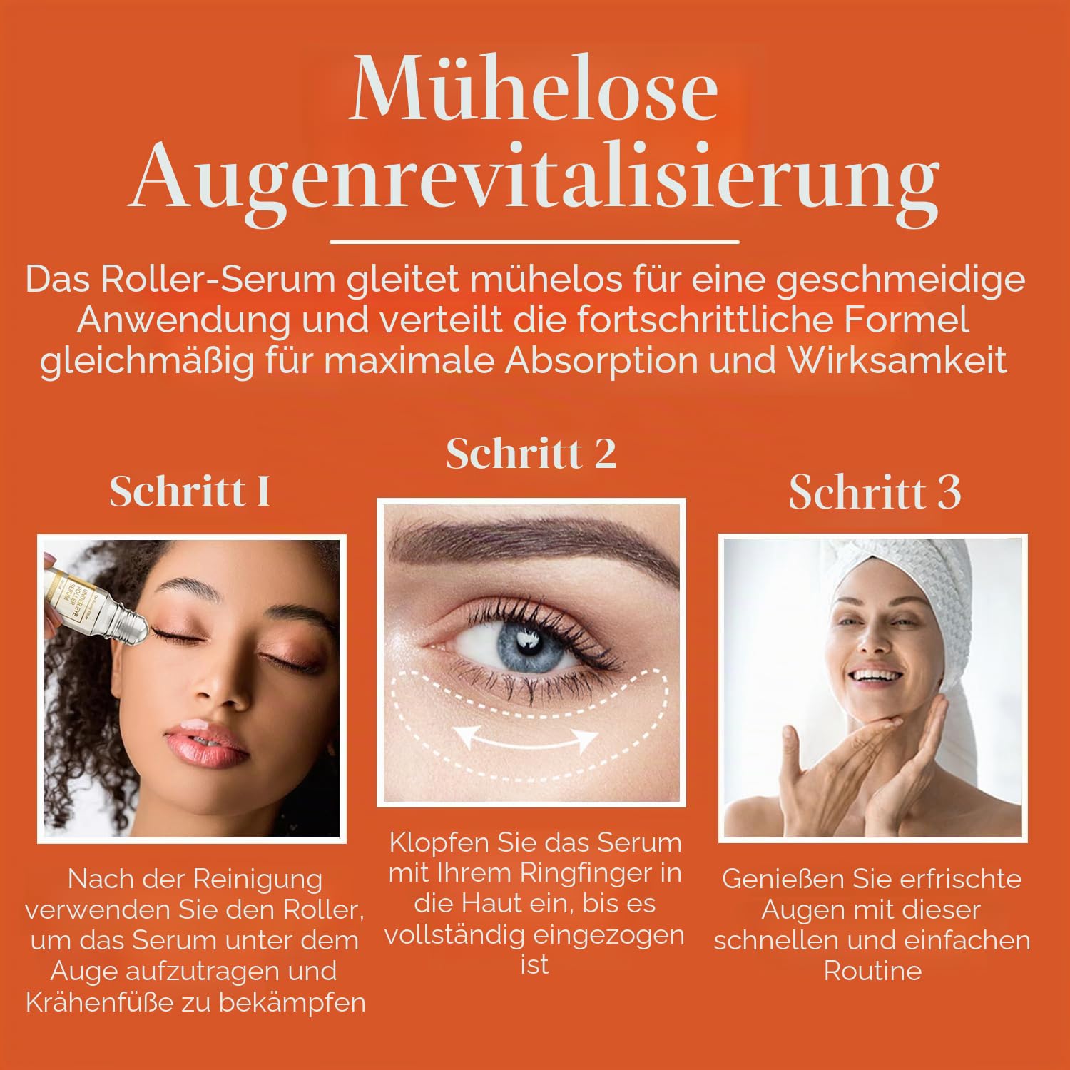Bella Beauty Bella Beauty Eye Roller Serum Mit Vitamin C Und Niacinamid – Reduziert Schwellungen, Feine Linien Und Augenringe – Anti-Aging, Pflege Für Alle Hauttypen – 1,69 Fl. Oz