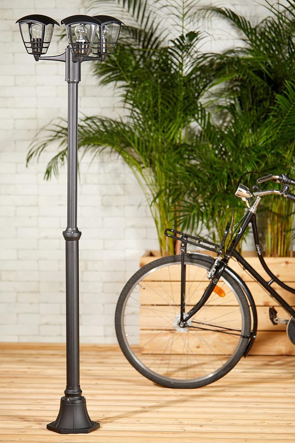 Lampadaire extérieur MyGarden Creek de Philips (nécessite 3 ampoules E27 de 60 W) - Noir